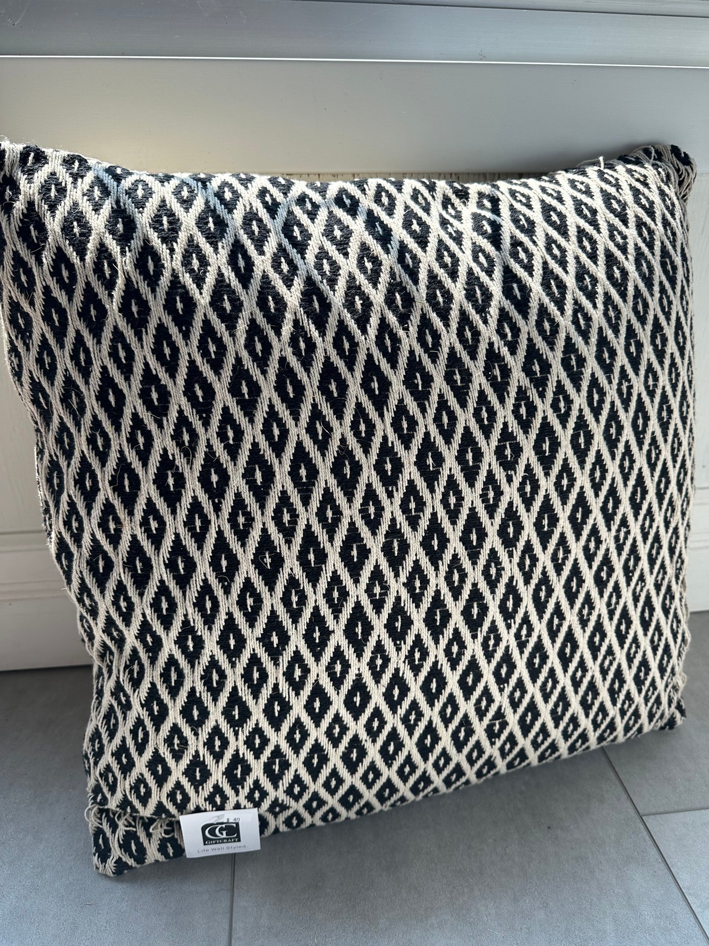 Black and Cream Pillow