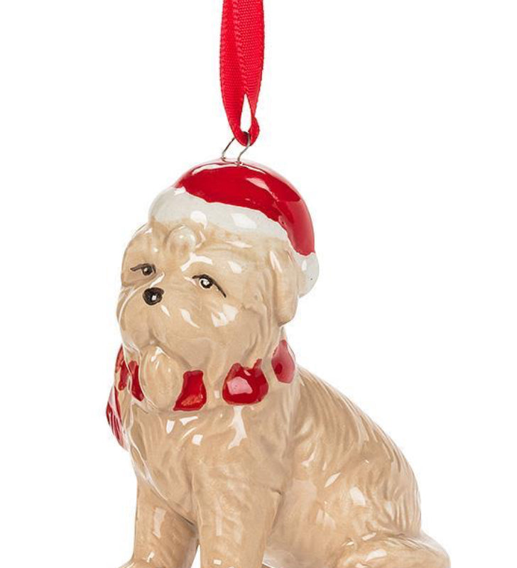 Dog in Sweater Ornament