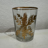 Gold Snowflake Tea light Holder