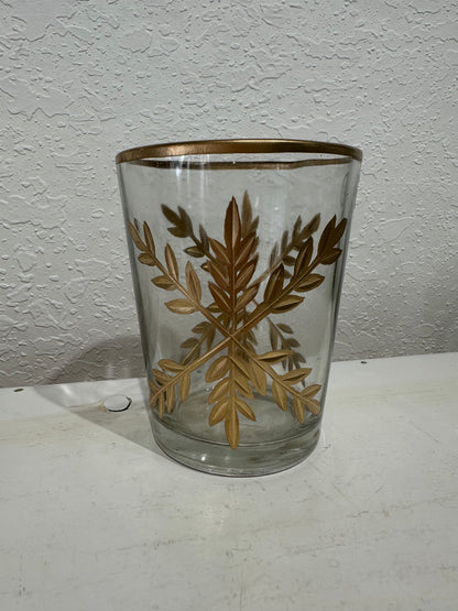 Gold Snowflake Tea light Holder