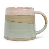 Rustic Style Mug - Pink + Blue