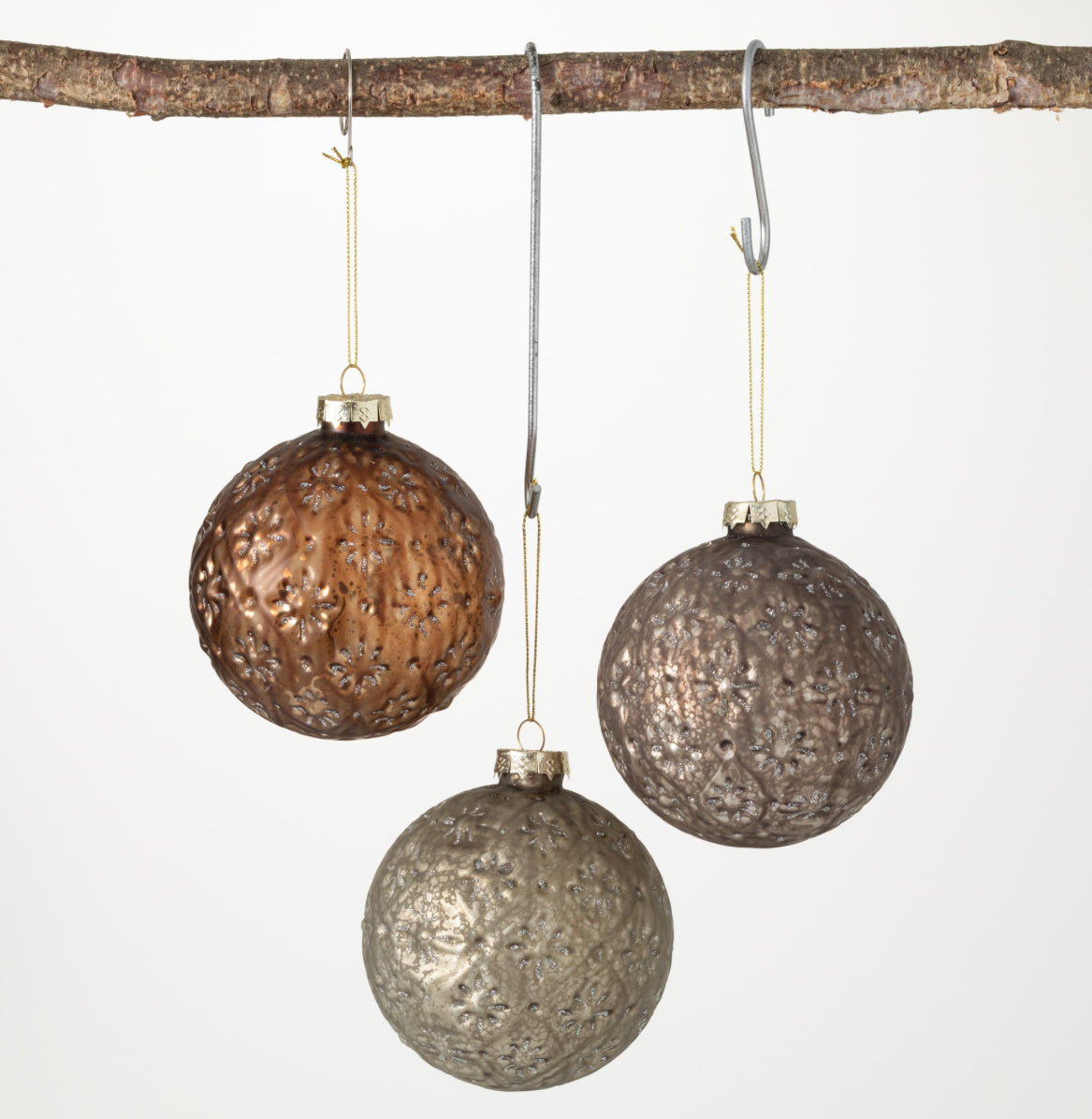 Antiqued Ball Ornament