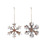 Whitewashed Snowflake Ornament