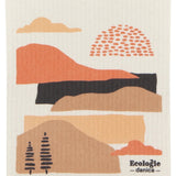 Pink Landscape Swedish Dishcloth