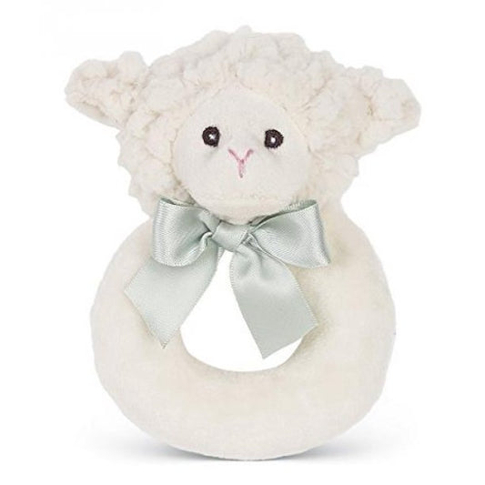 Plush Ring Rattle - Lamb