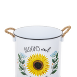 Sunflower Planter with Rope Handle