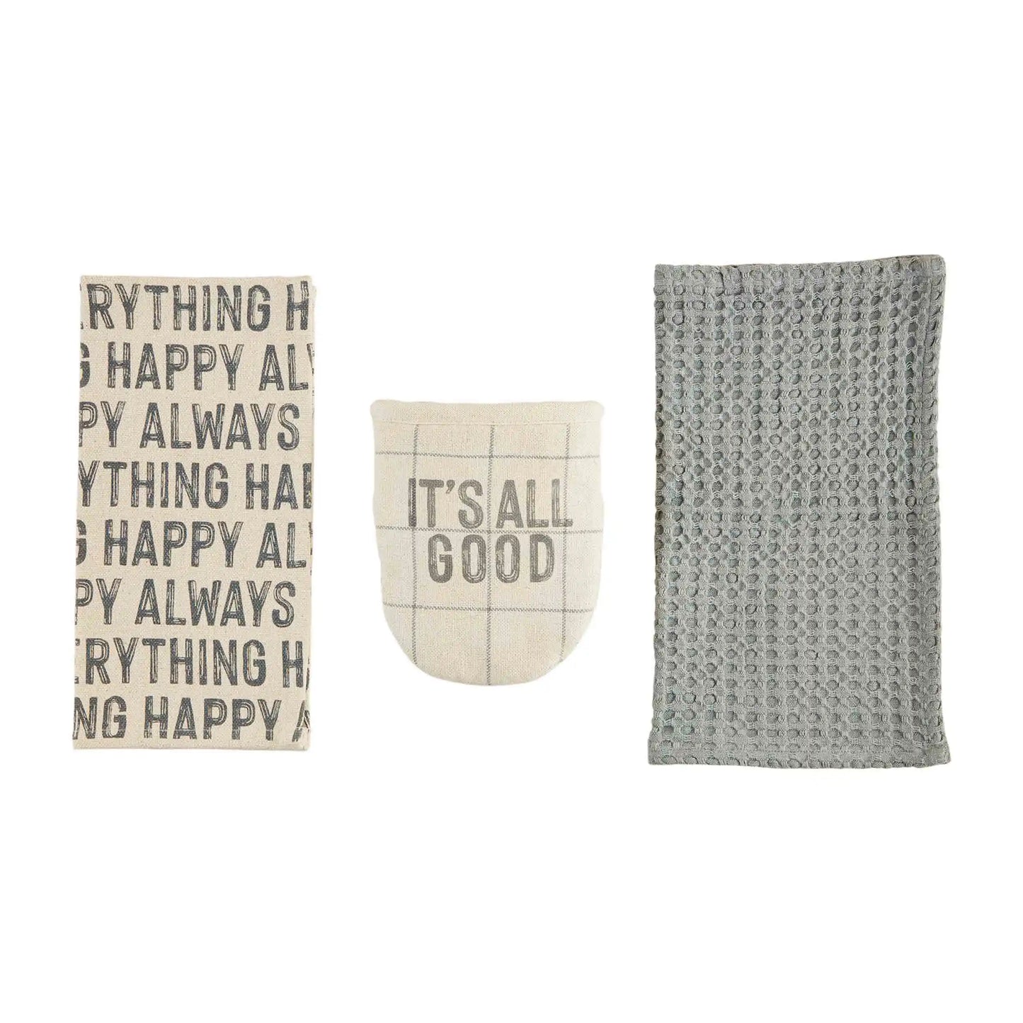 It’s All Good Oven Mitt and Towel Set