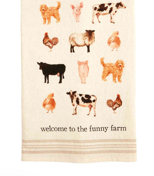 Farm Animal Tea Towel Assorted