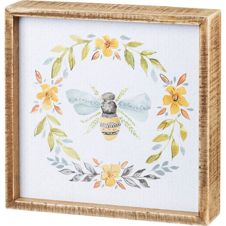 Bee Inset Box Sign