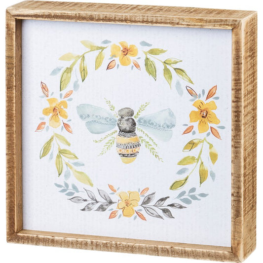 Bee Inset Box Sign