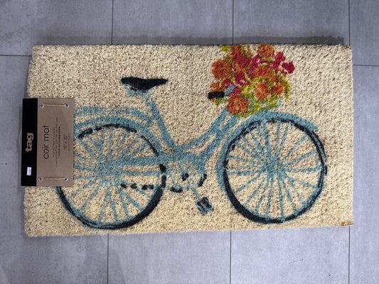 Bicycle Blossom Door Mat