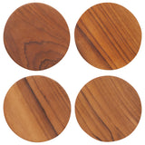 Teak Wood Coasters - Set of 4