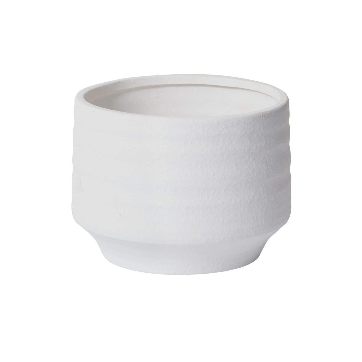 White Ceramic Textured Pot