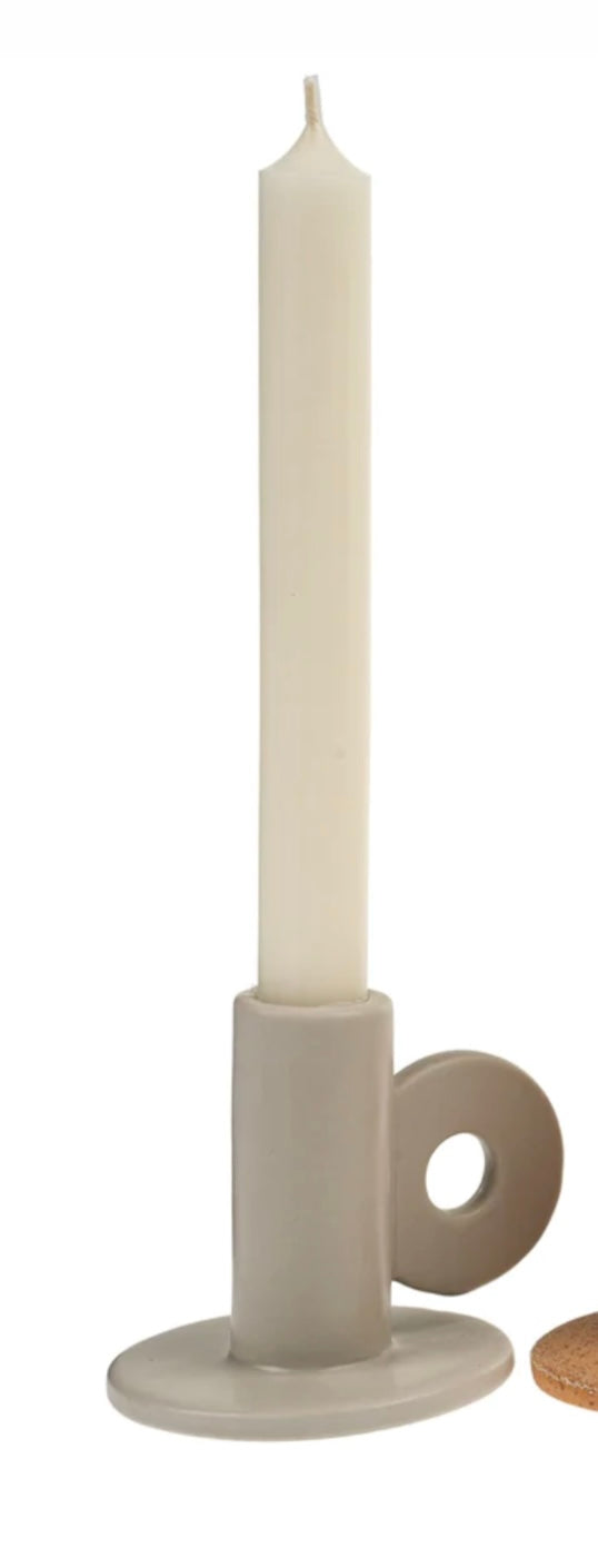 Cruz Candle Holder -Linen