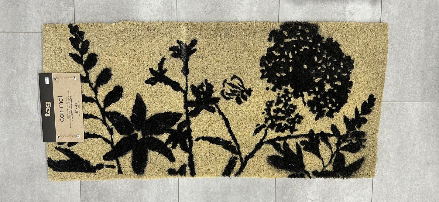 Bee and Wildflower Door Mat